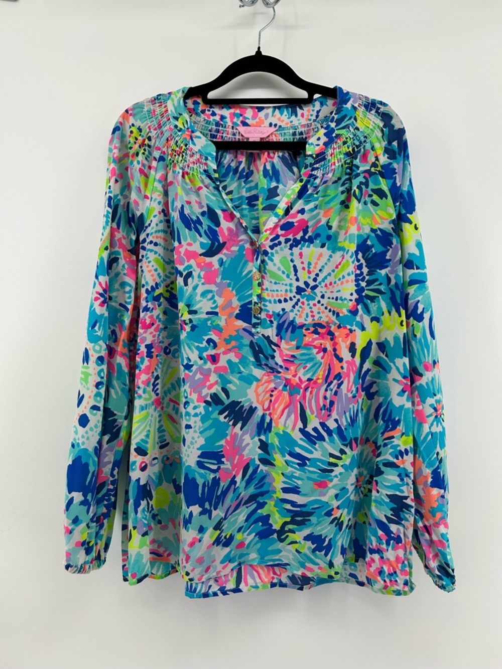 Lilly Pulitzer Elsa blouse in Multi Dive In